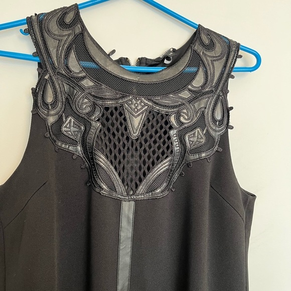 Buffalo by David Bitton Black Sleeveless Mesh Dress Size large - Picture 4 of 7